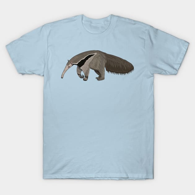 Anteater cartoon illustration T-Shirt by Miss Cartoon